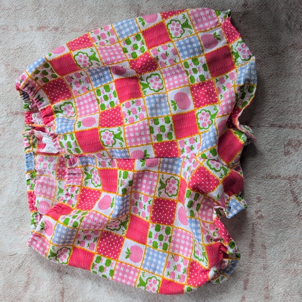 Colorful 6x Patchwork Shorts Bloomwrs Vintage Style